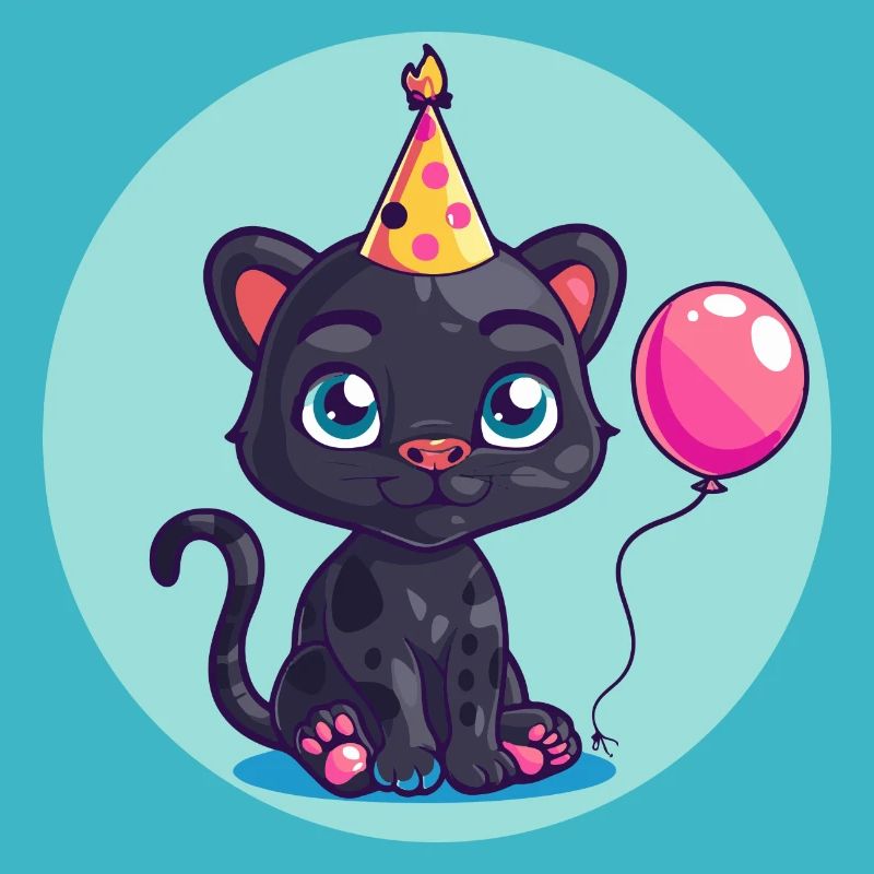 Bébé d’anniversaire de panthère