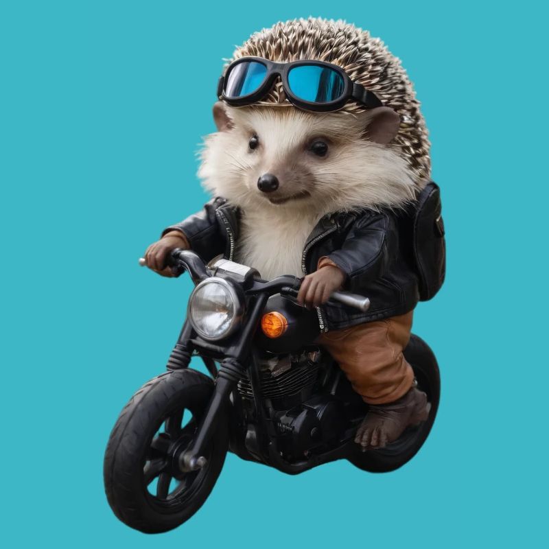 Herisson motard