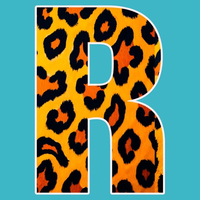 Leopard_Buchstabenmuster_ _R