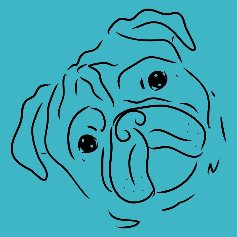 Mignon, bouffon, chien propriétaire, cadeau