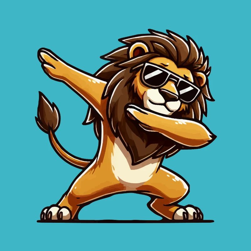Lion Comic Dabbing