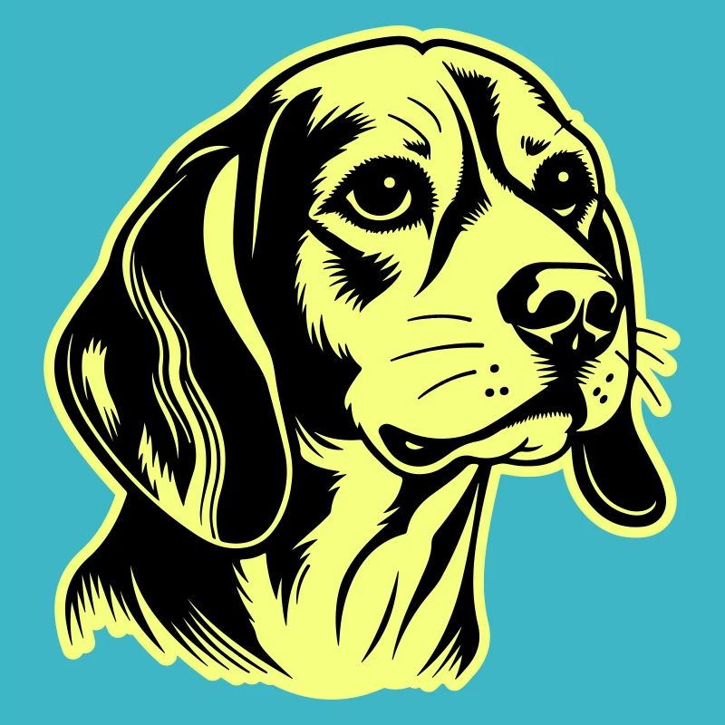 Beagle Hund Kopf