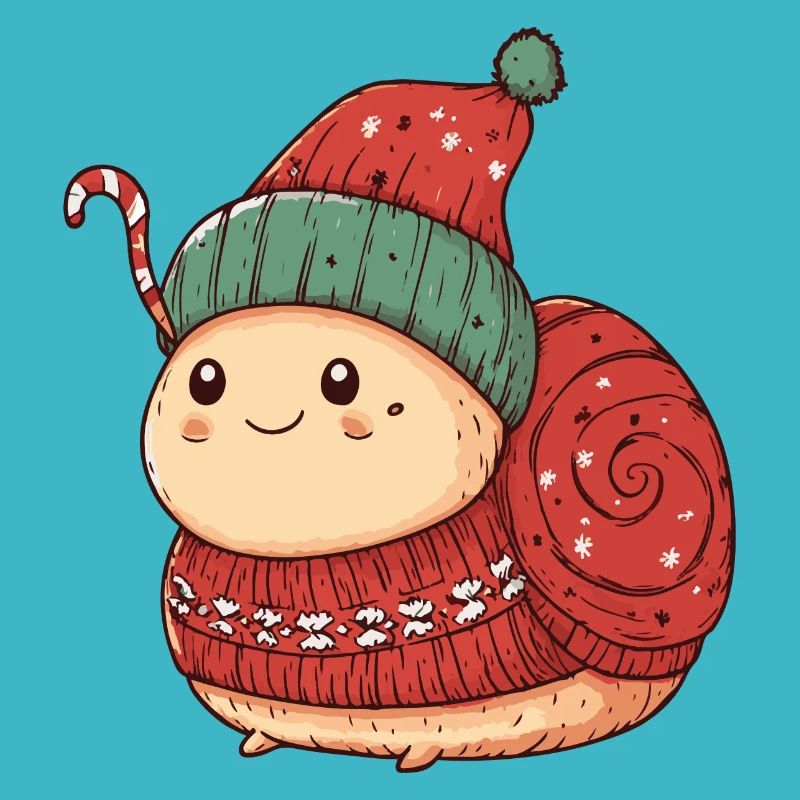 Schnecke Weihnachten Comic