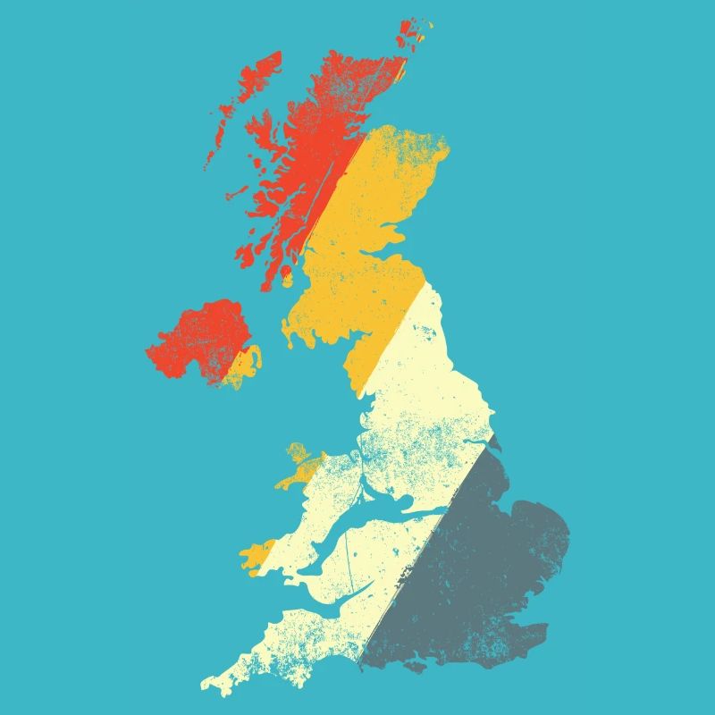 UK Map Prism Gradient