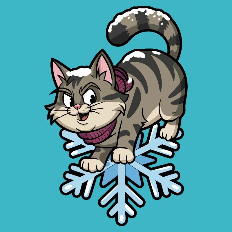 Chat des neiges d’hiver sibérien