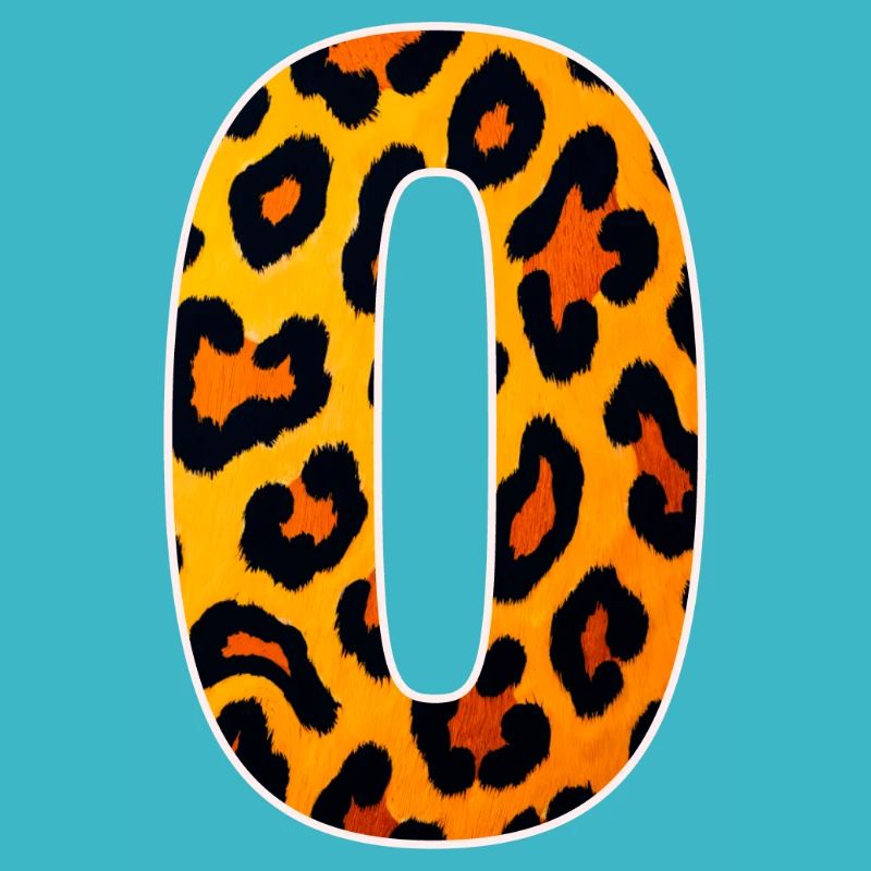 Leopard_Buchstabenmuster_ _O
