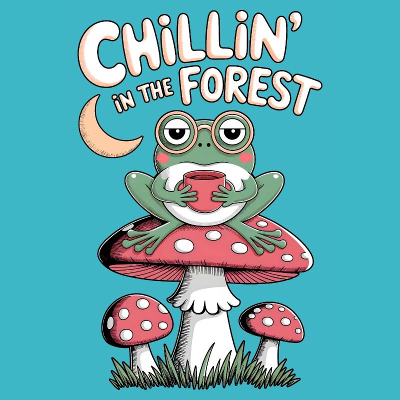 Chillin dans la grenouille de la forêt