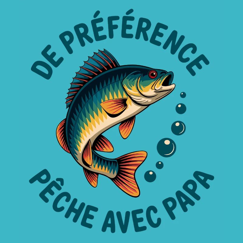 Pêche avec papa, aventures avec papa