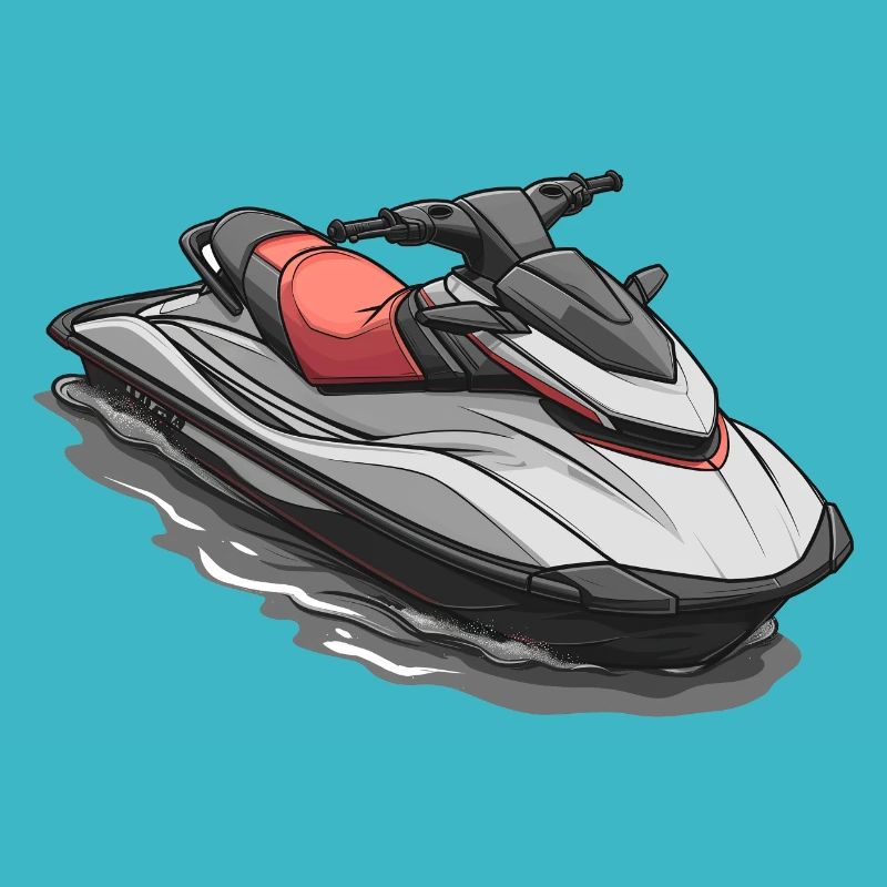 Action on the jet ski