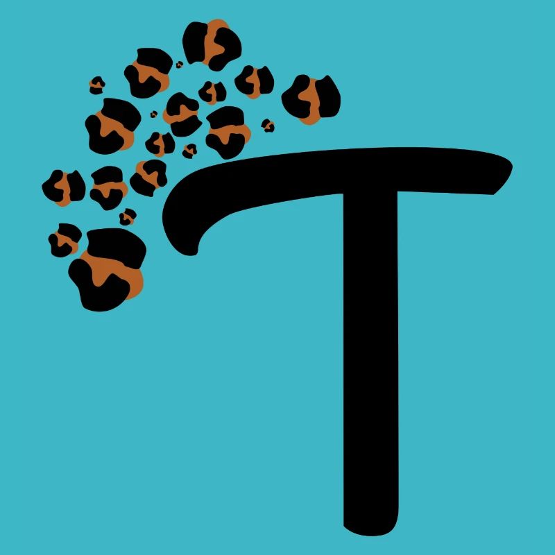 Letter t leopard patterns