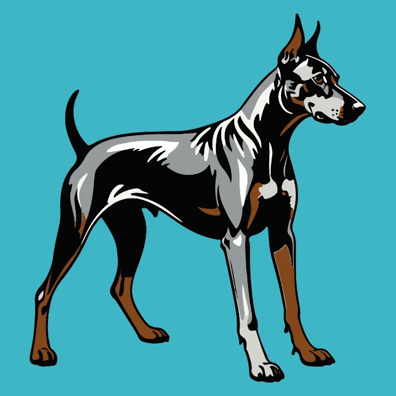 Doberman Pincher - Conception de chien de compagnie