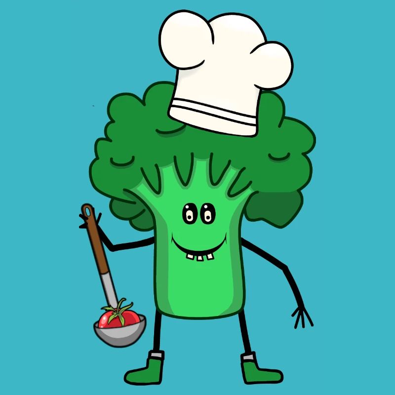 Broccoli Vegetable Soup Ladle Cook Vegetarian