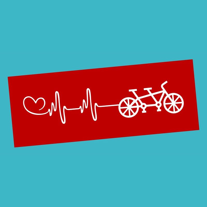 Fahrrad tandem Puls Herz