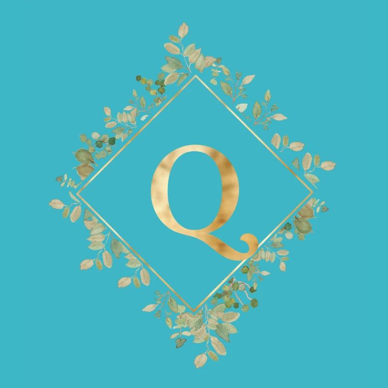 Q Monogramm Eukalyptus Kranz