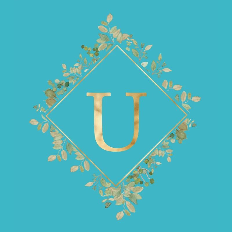 U Monogramme Couronne d’Eucalyptus
