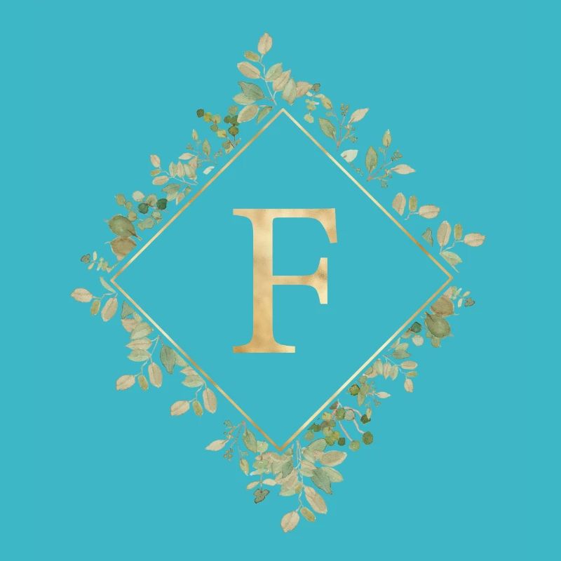 F Couronne d’Eucalyptus monogramme