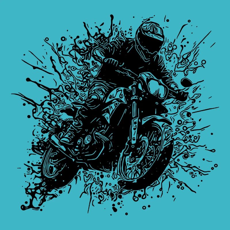 Motorcycle Racing Jump Splash Style