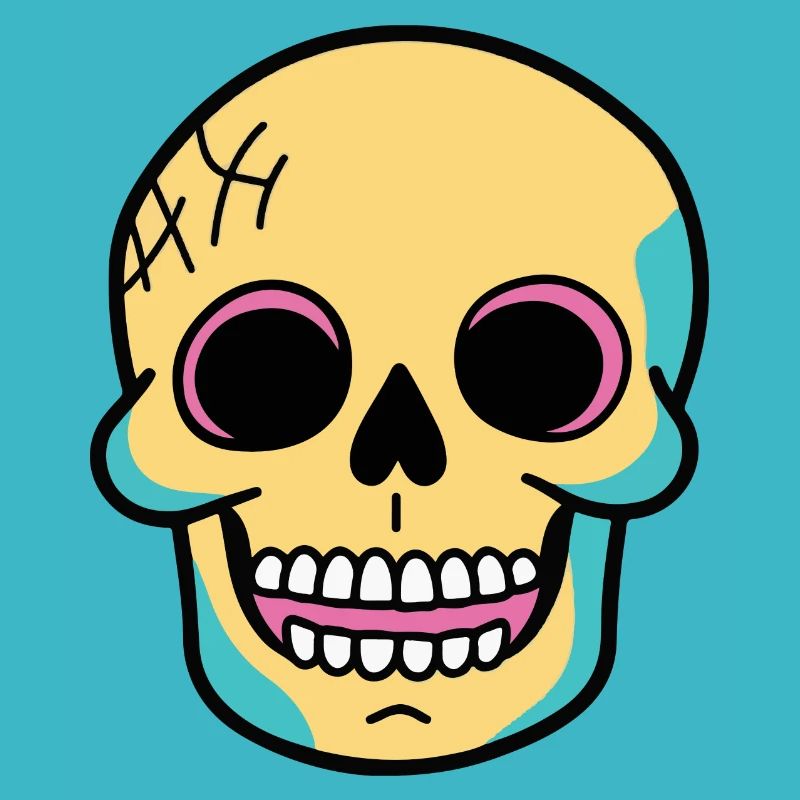 Skull Halloween Funny Skeleton