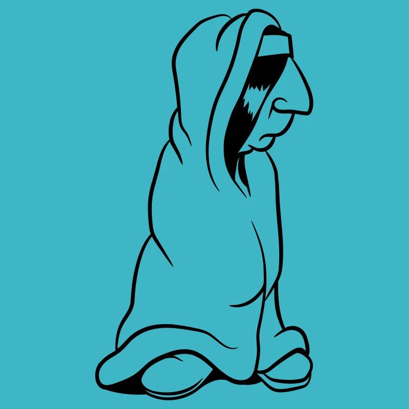 Bored Indian in Wrapping Blanket Funny