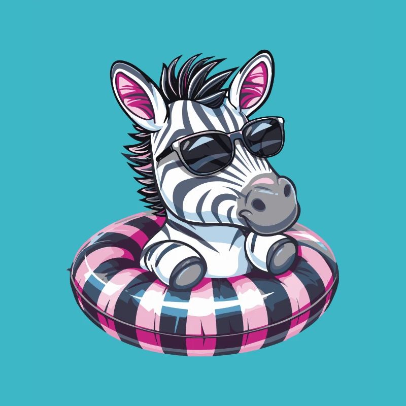 Zebra Sommer Comic