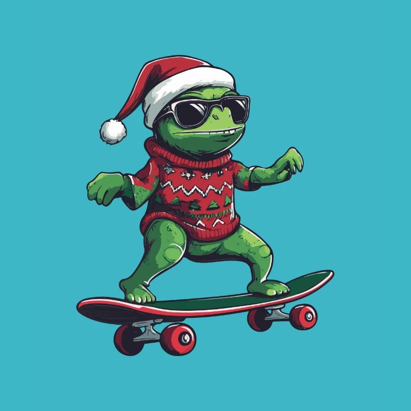 Chameleon Christmas Funny