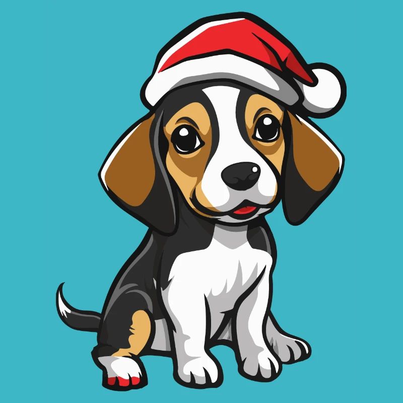 Beagle Hund Weihnachten