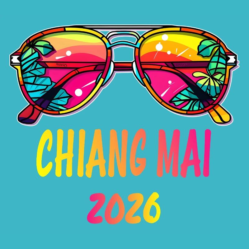 Chiang Mai 2026 Neon Sunglasses