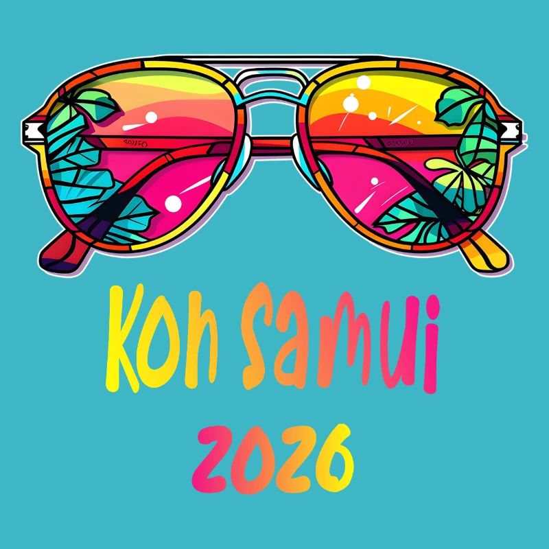 Koh Samui 2026 Neon Sunglasses