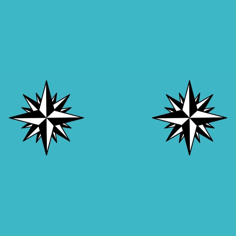 Kompass Winde Sterne