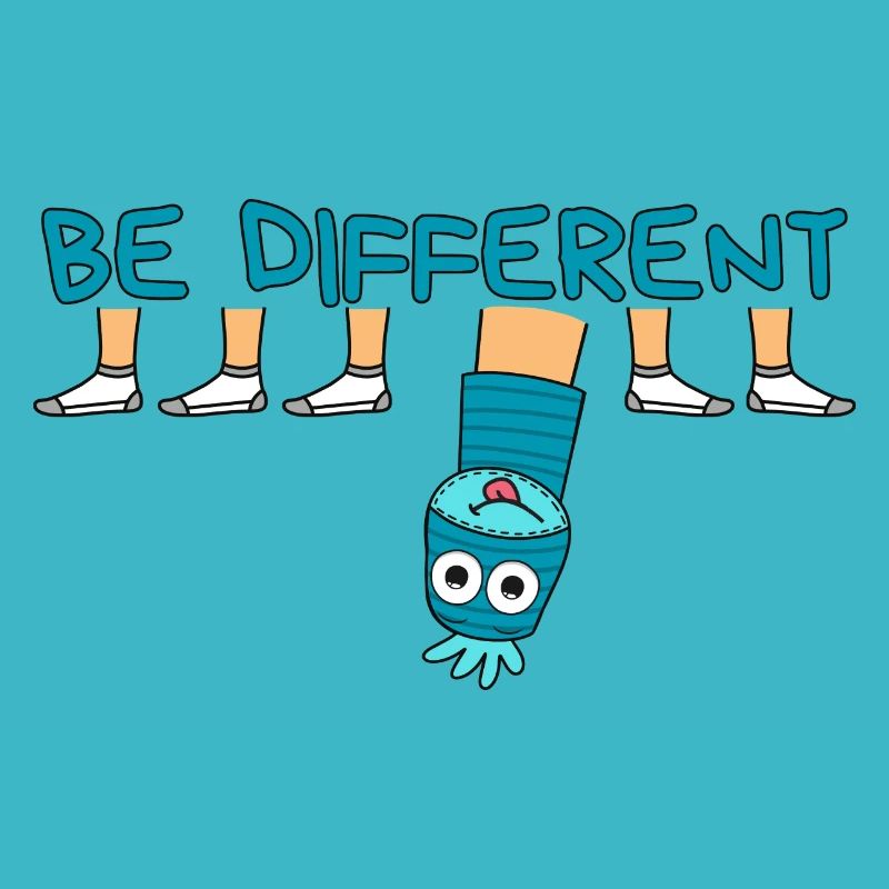 BE DIFFERENT Socke / Sei anders Socke
