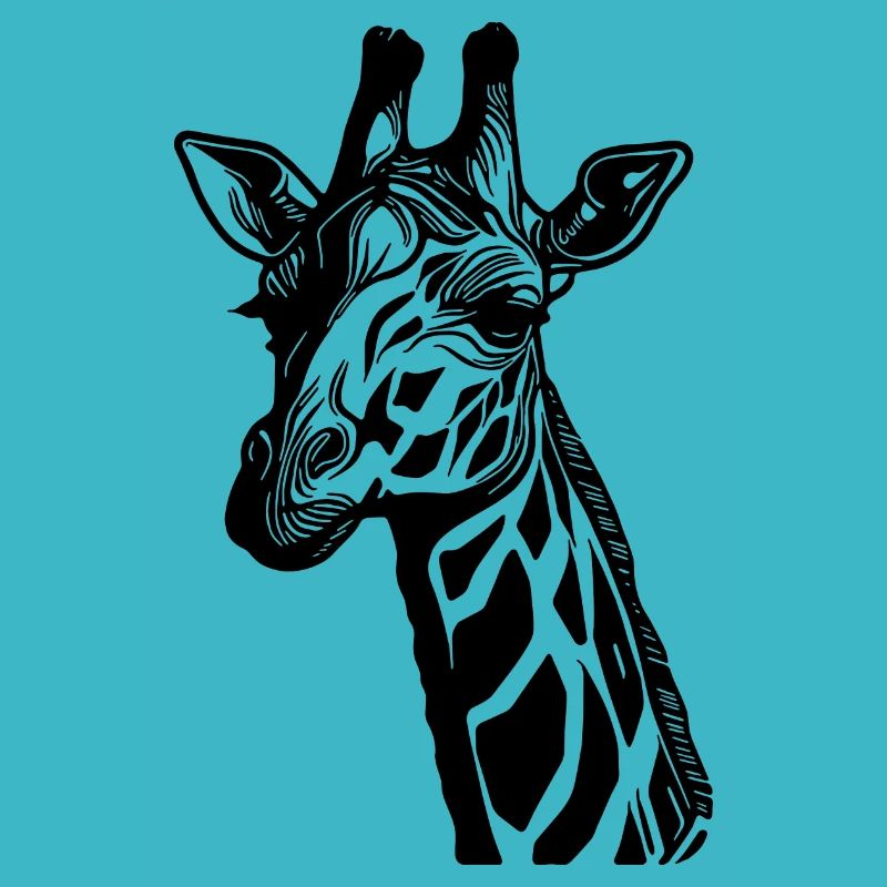 Girafe mignonne avec un look mignon