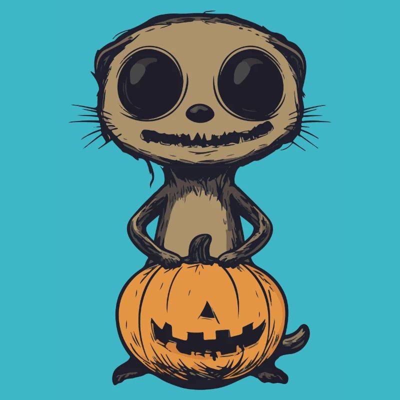 Suricate Halloween Bande dessinée drôle