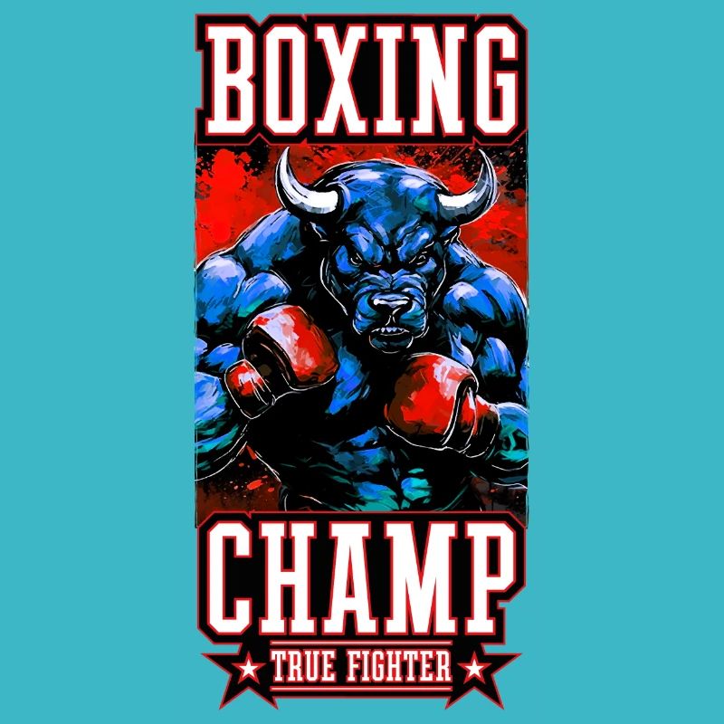 Stier Bulle Boxer Kämpfer Boxing Champ