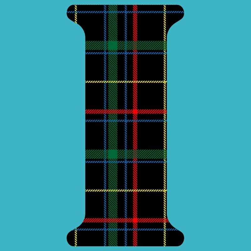 Monogramme i tartan écossais