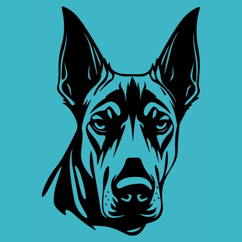 Doberman Hund Kopf