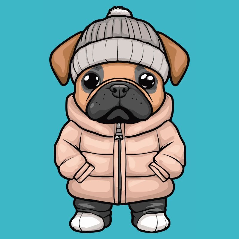 Chien Boxer Hiver