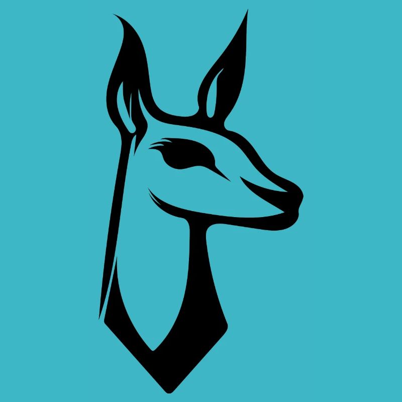 Style de logo de lama mignon