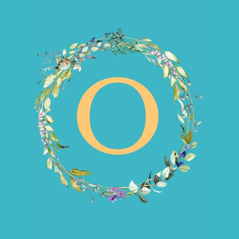O Monogramm Eukalyptus-Kranz