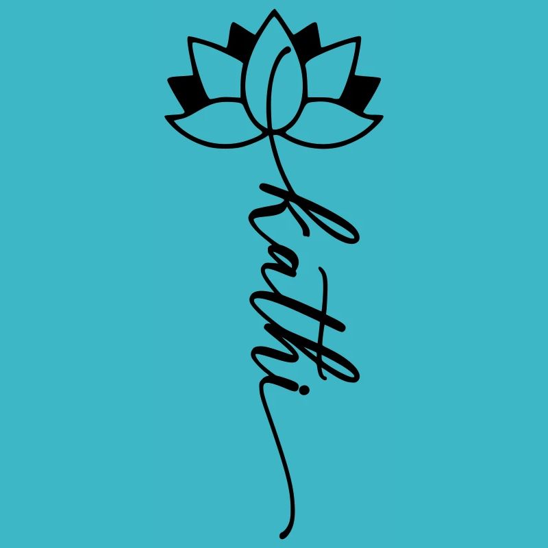 Kathi Name Blumenschrift