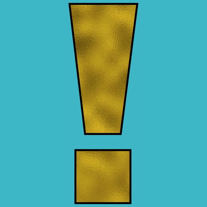 Exclamation Mark Punctuation Mark Gold