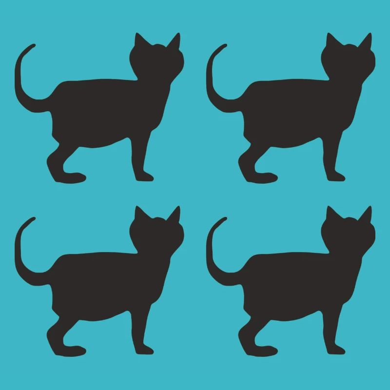 Chats noirs 4 plis