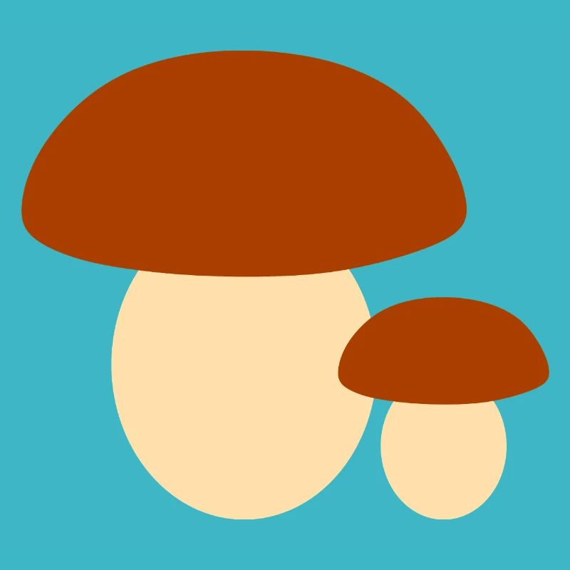 Illustration de champignon minimaliste