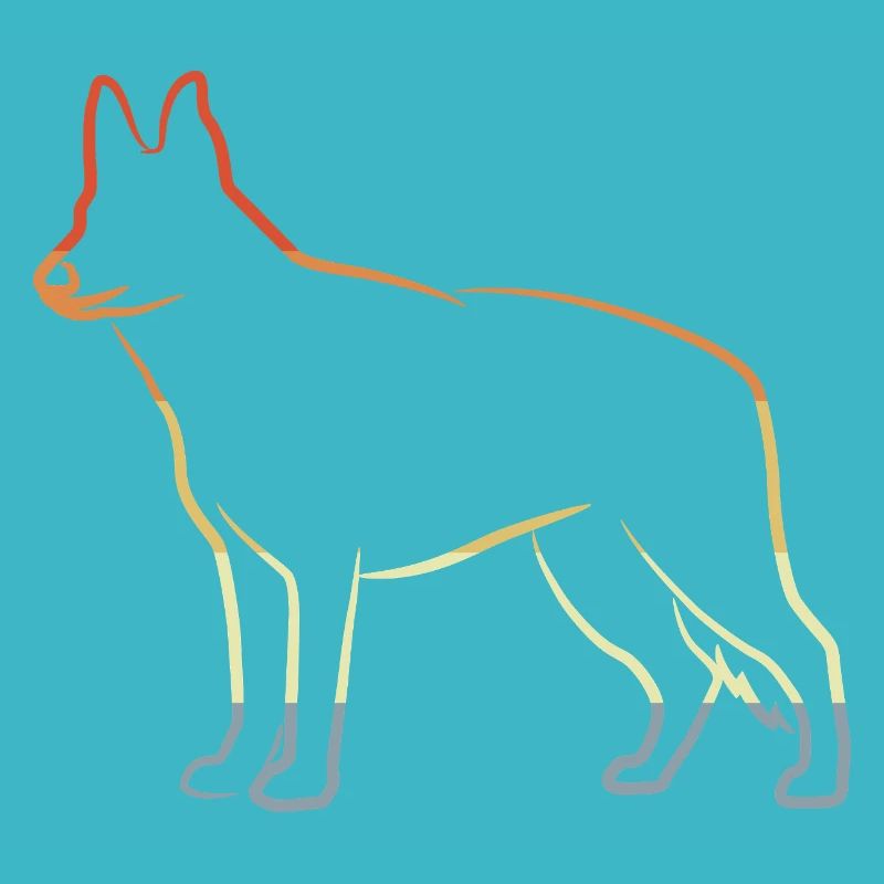 Dessin de berger allemand