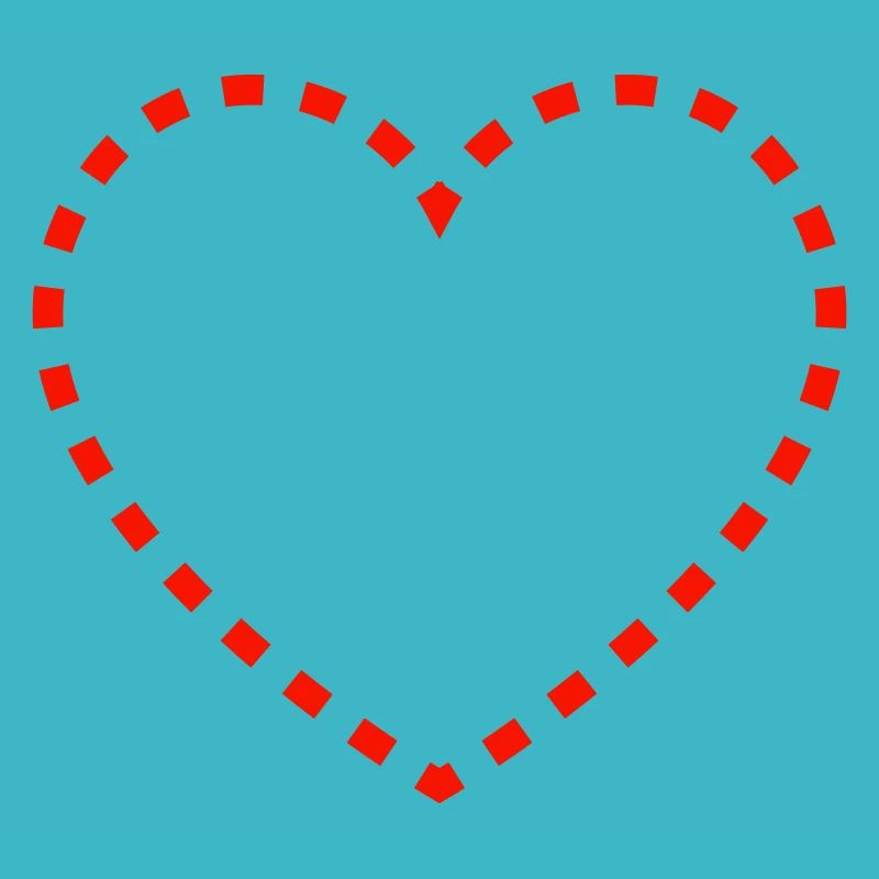 Dotted heart design