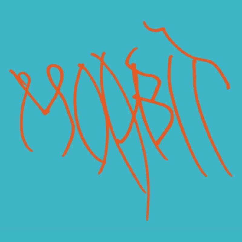 Orangene Graffiti Linien Moabit Berlin