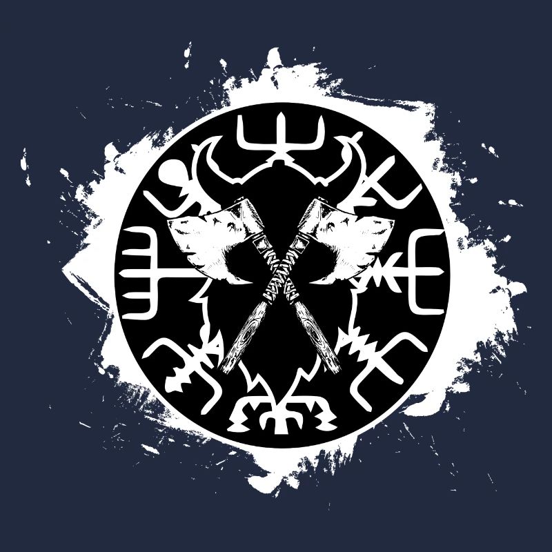 vegvisir compas du nord blanc