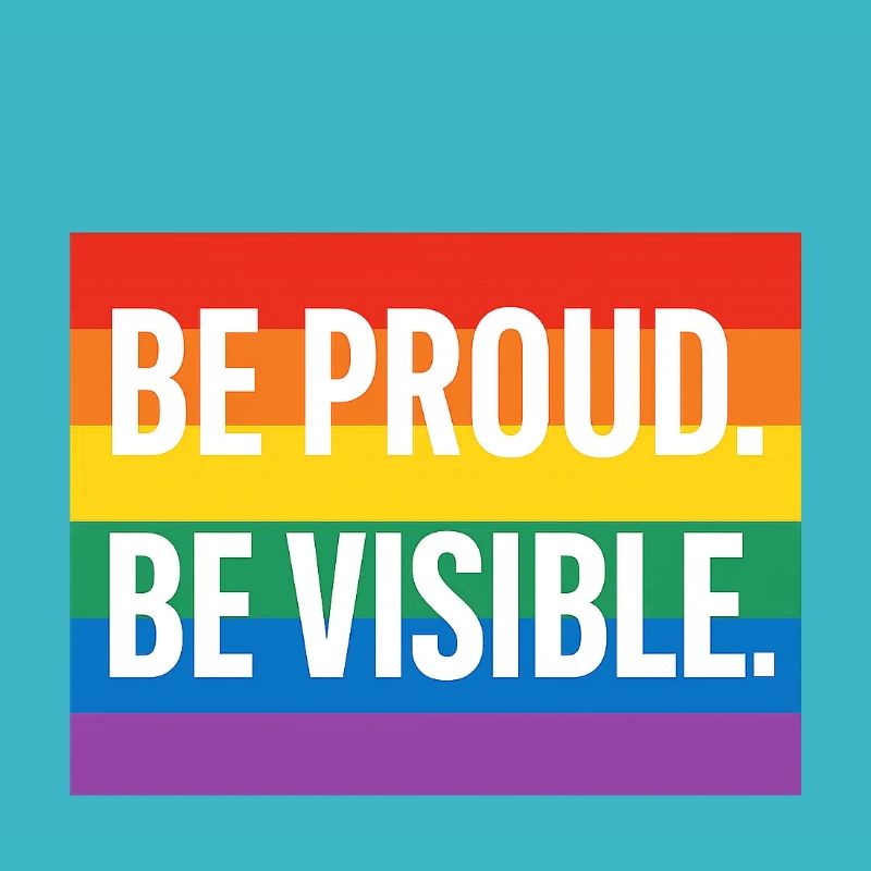 Regenbogen Pride Statement Design