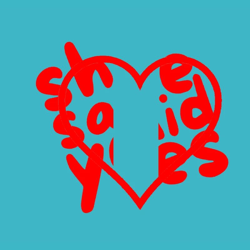 Coeur avec amour et accent de texte