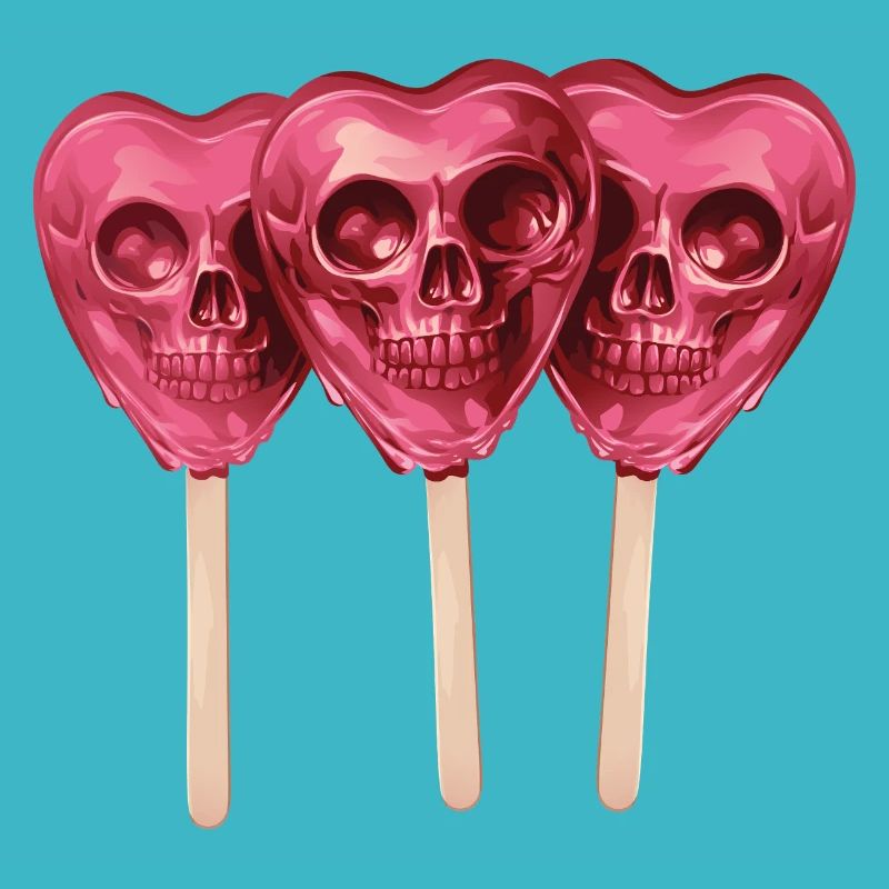 Pink Skull Lollis