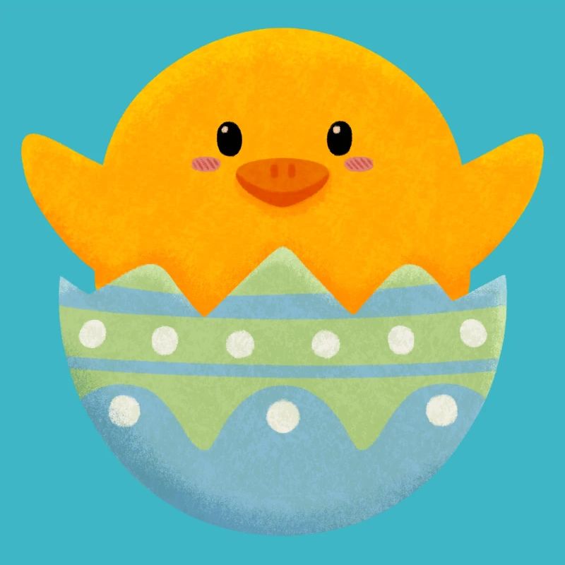 Chick in Easter egg